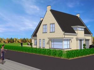 nieuwbouw woning uitbreidingsplan Rozeboom te Krabbendijke