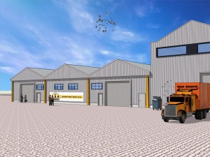 re-style exterieur bedrijfspand ADR a.d. haven te Antwerpen