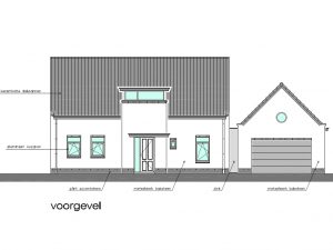 nieuwbouw woning a.h. Waterdijkbos te Philippine