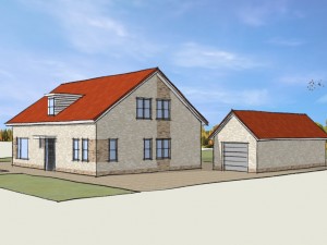 nieuwbouw woning a.d. Noordweg te Sint-Laurens