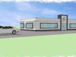 schetsplan nieuwbouw kantoorgebouw, Goes