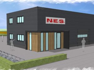 nieuwbouw bedrijfsgebouw N.E.S. a.d. Sepia te Yerseke