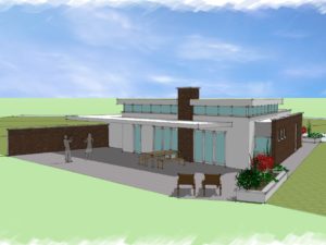 nieuwbouw moderne bungalow plan Mortiere, Middelburg