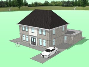 nieuwbouw herenhuis bouwplan Mannee te Goes