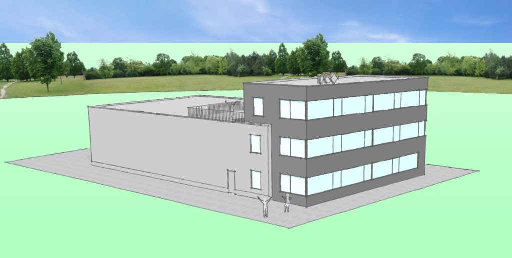 nieuwbouw bedrijfspand LC gevelrenovatie te Oud Gastel