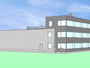 nieuwbouw bedrijfspand LC gevelrenovatie te Oud Gastel