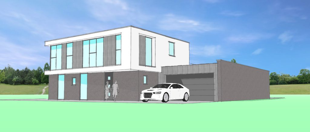 nieuwbouw eigentijdse woning te St. Willebrord