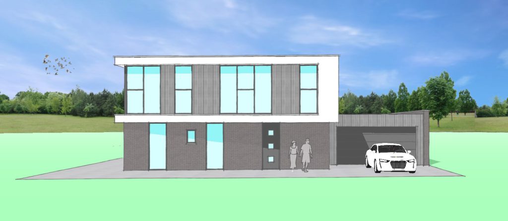 nieuwbouw eigentijdse woning te St. Willebrord